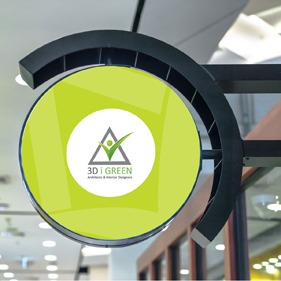 3Di Green Architects Shop Signage Design