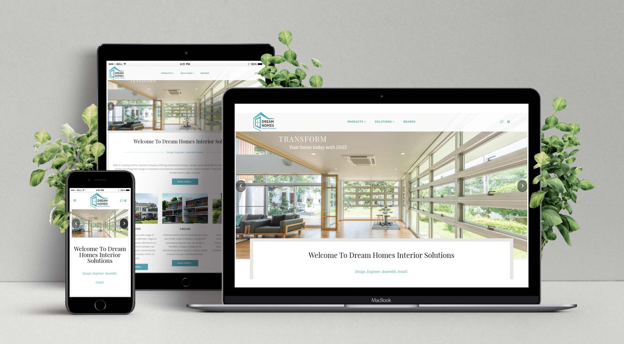 Dream Homes Responsive Website Design Pune
