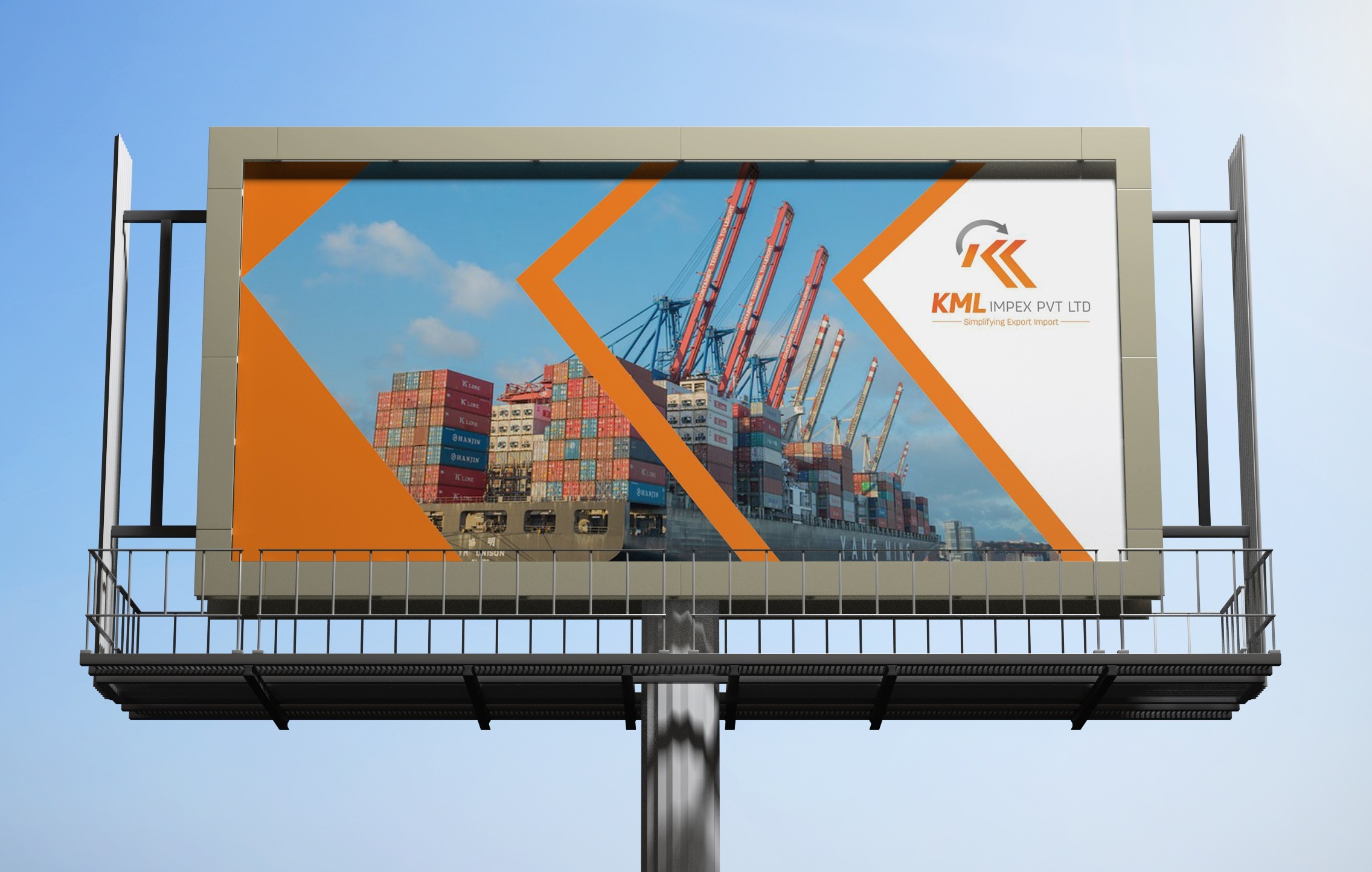 KML Impex Hoarding Designed by WDsoft Pune