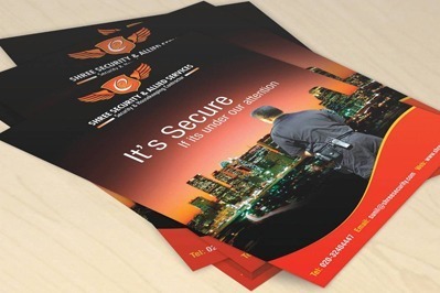 Shree Security Services flyer Mockup