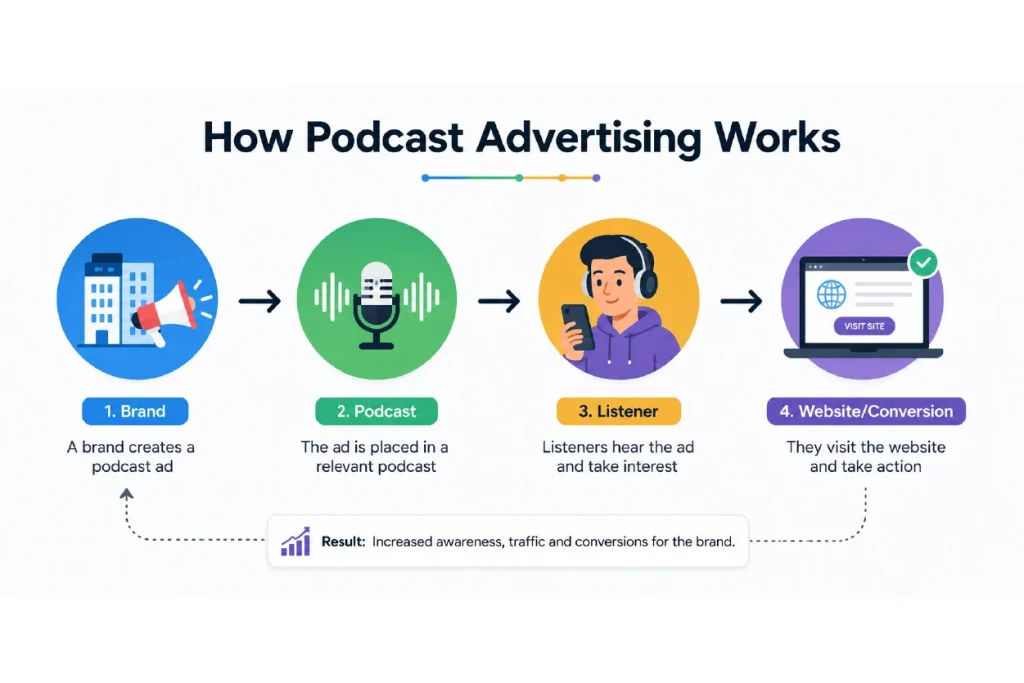 How podcast advertising works for businesses