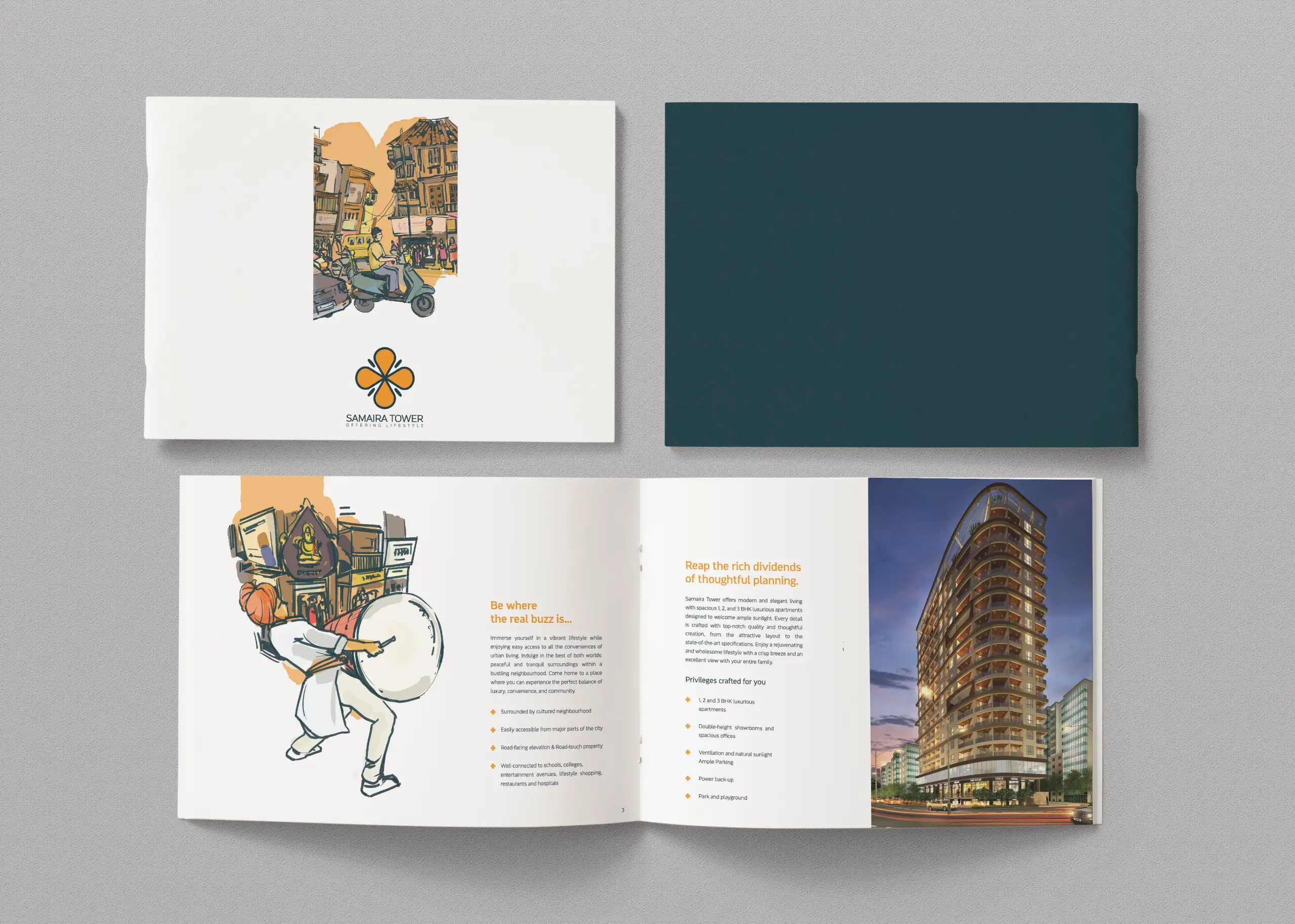 Brochure design of real estate by wdsoft
