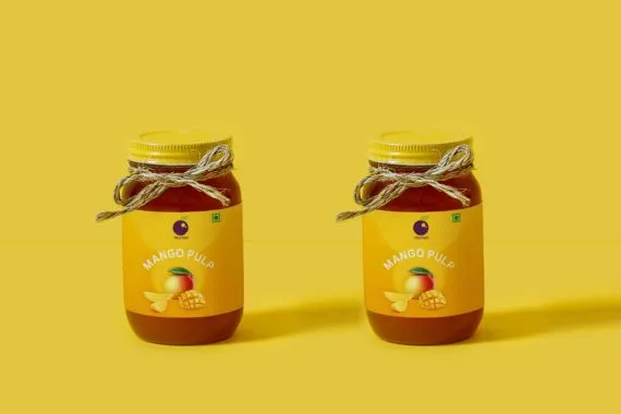 mango pickle label packaging design