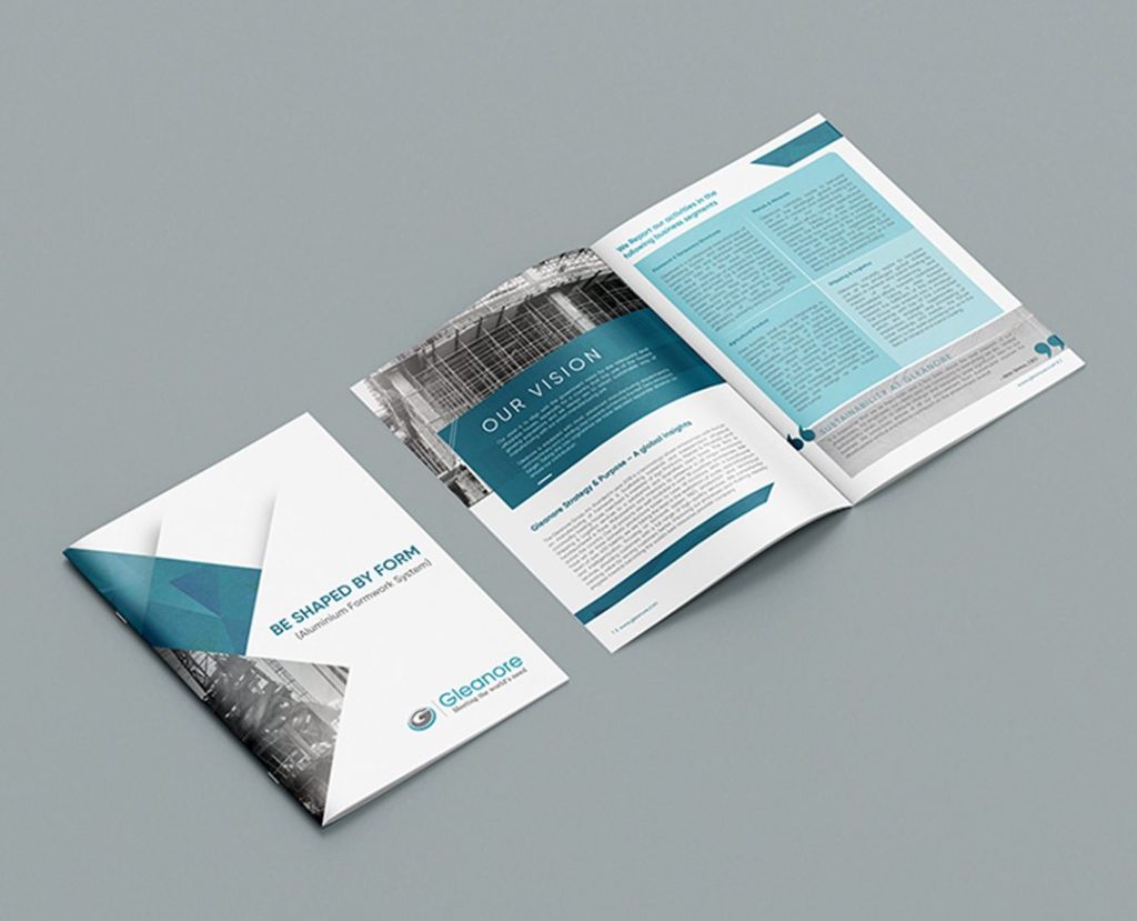 Construction Material Manufacturer brochure design by wdsoft Pune, India