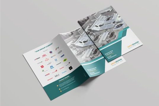 plastic manufacturing company brochure design by wdsoft Pune, India