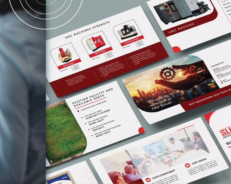 Machinery Manufacturing company ppt design by wdsoft