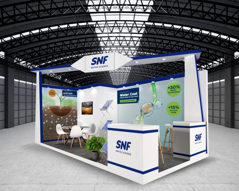 water science company stall design by wdsoft Pune, India