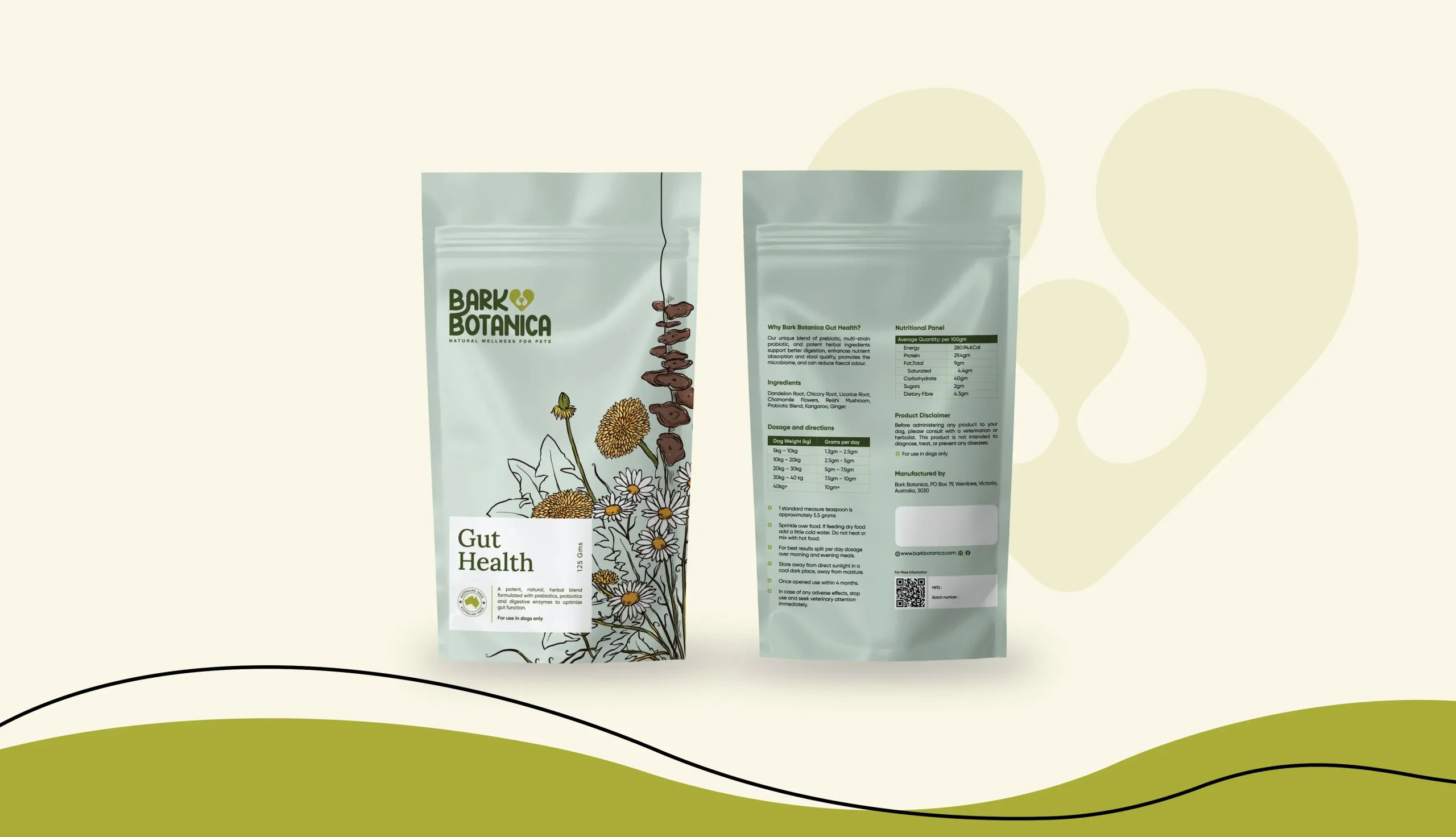 packaging design service for pet supplement