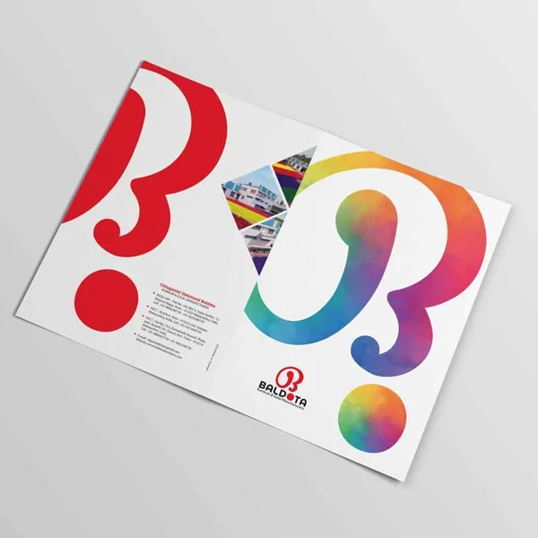 Baldota brochure design