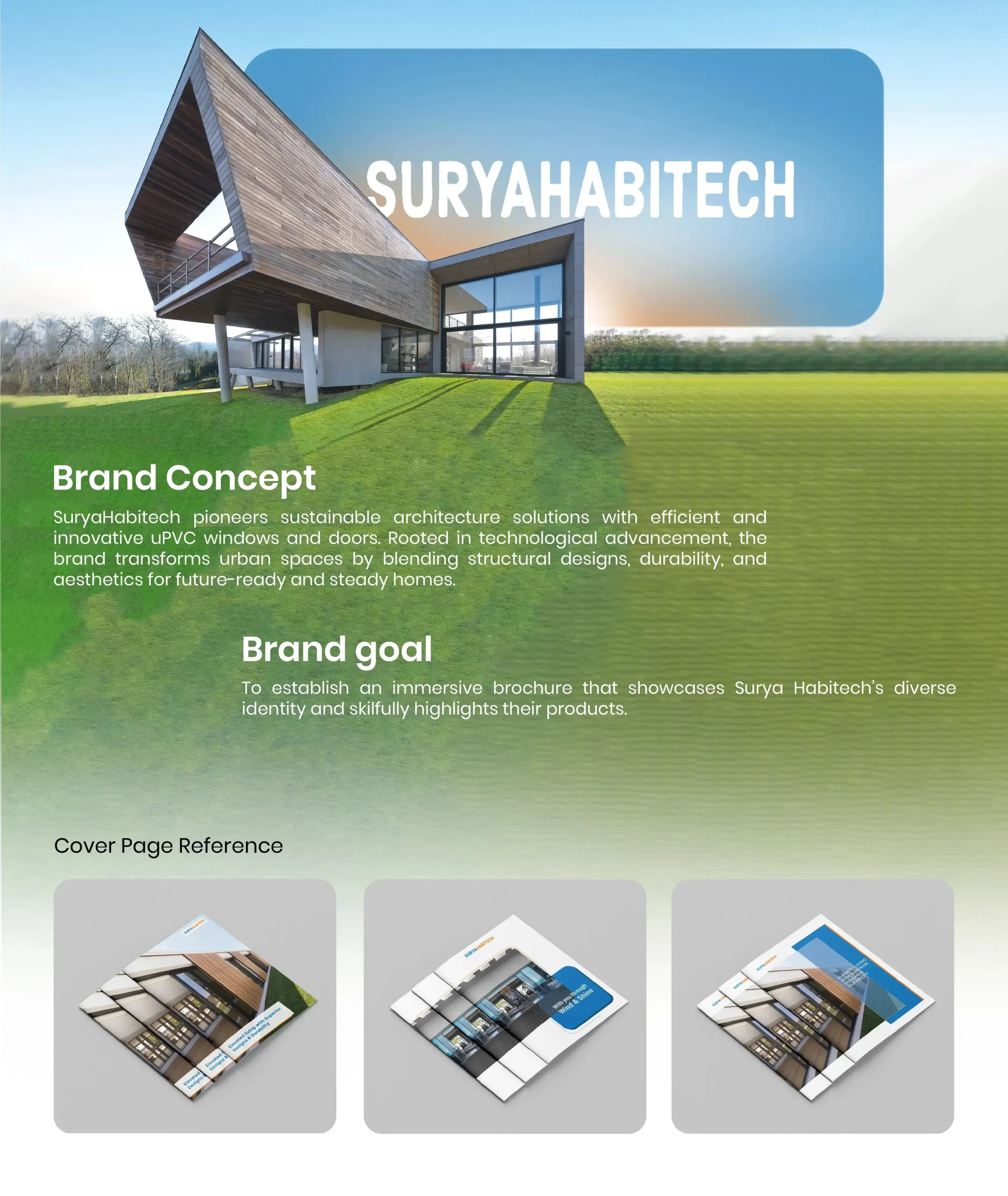 brochure design for Wood Window and Door Manufacturing industry.
