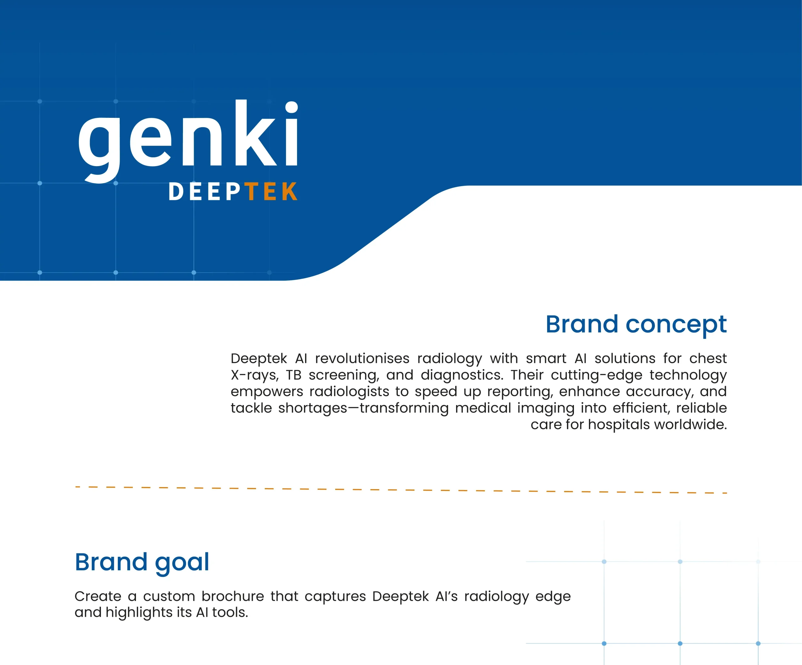 Custom brochure design for Healthcare Brand