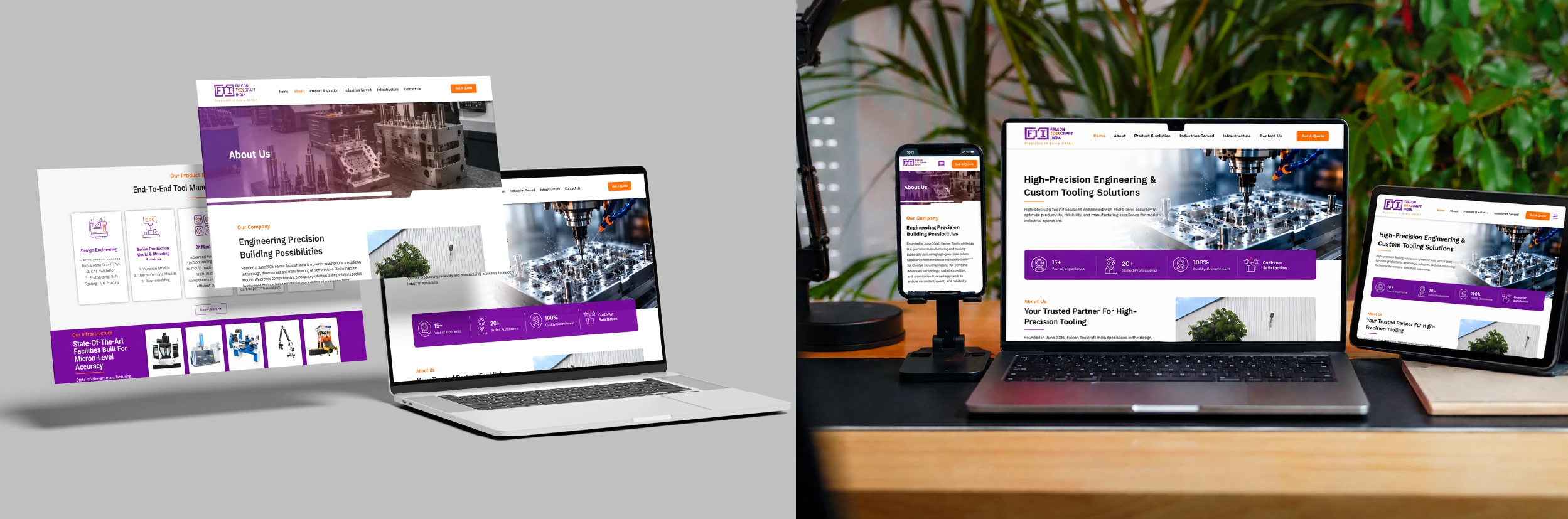 manufacturing website design service