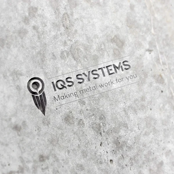 IQS logo design mockup